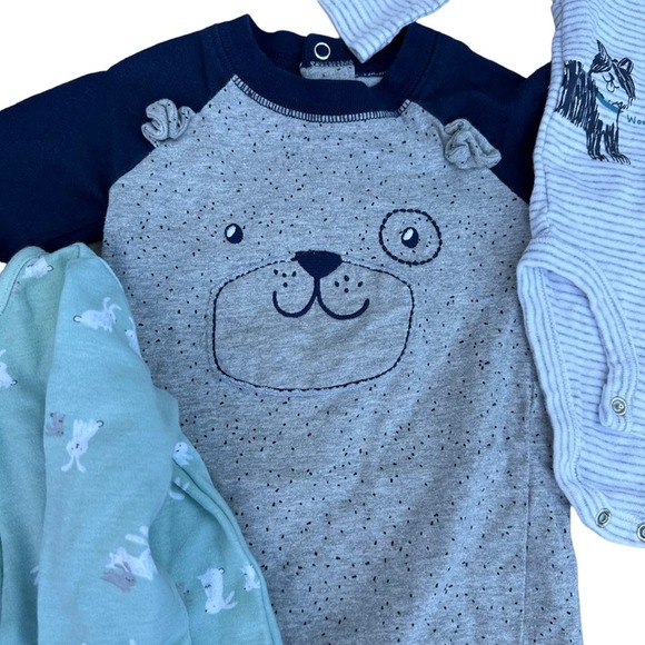 Carter’s Baby Clothes Bundle 3 Months Onsies Outfits Soft Footies - Picture 2 of 12